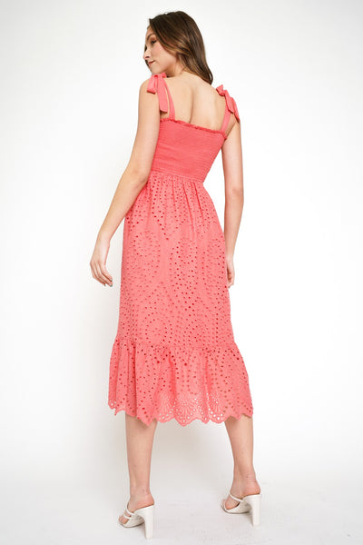 Tatiana Eyelet Midi Dress