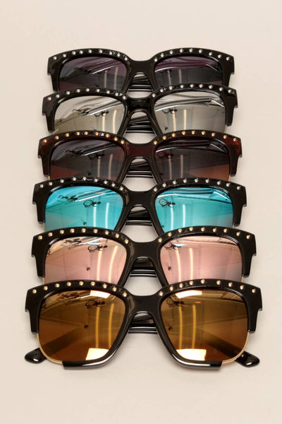 Studded Frame Sunglasses