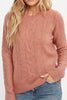 Aurora Cable Knit Pullover Sweater
