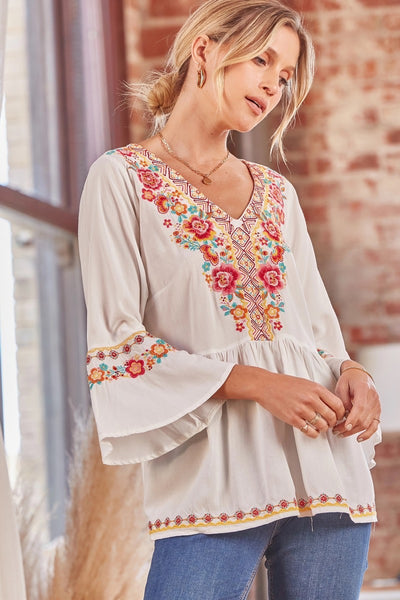 Calliope Embroidered Top