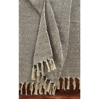 Diamond Zig Zag Handmade Cotton Throw