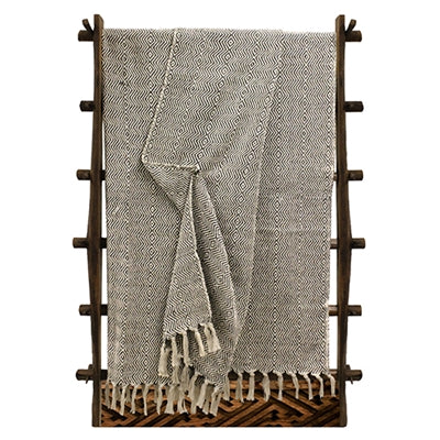 Diamond Zig Zag Handmade Cotton Throw