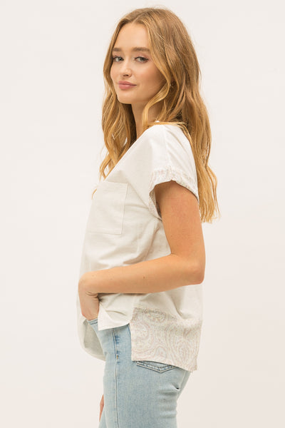 Marley Rolled Up Sleeve Top - Soul Of The Rose®