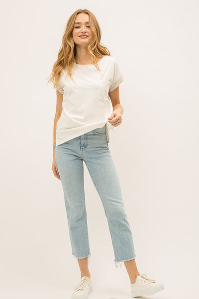 Marley Rolled Up Sleeve Top - Soul Of The Rose®