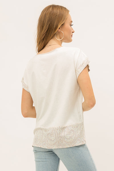 Marley Rolled Up Sleeve Top - Soul Of The Rose®