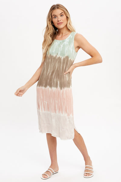 Hailey Tiedye Sleeveless Maxi Dress