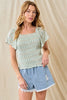 Lenzee Smocked Top