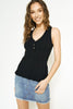 Daria Lettuce Hem Sweater Tank