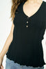 Daria Lettuce Hem Sweater Tank