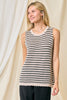Lylee Striped Scalloped Edge Crochet Tank Top