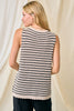 Lylee Striped Scalloped Edge Crochet Tank Top