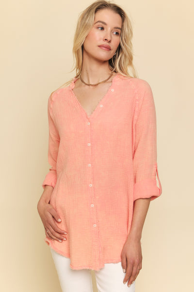 Maggie Fray Bottom Shirt
