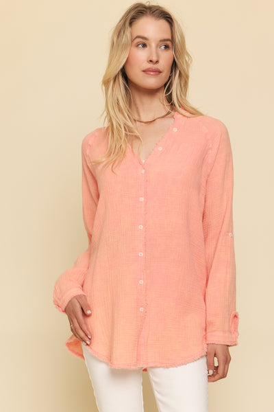 Maggie Fray Bottom Shirt