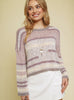 Mandy Multi Color Stripe Pullover Sweater