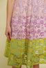 Gabriella Color Block Flower Lace Midi Dress