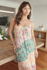 Francesca Print Mixed Maxi Dress