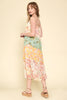 Francesca Print Mixed Maxi Dress