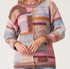 Oversized Multicolor Mixed Patchwork Pullover