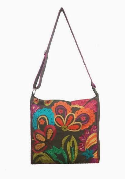 Syra Embroidered Crossbody Bag