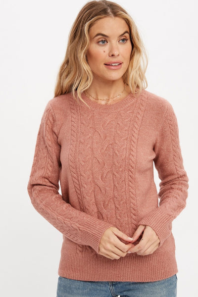 Aurora Cable Knit Pullover Sweater