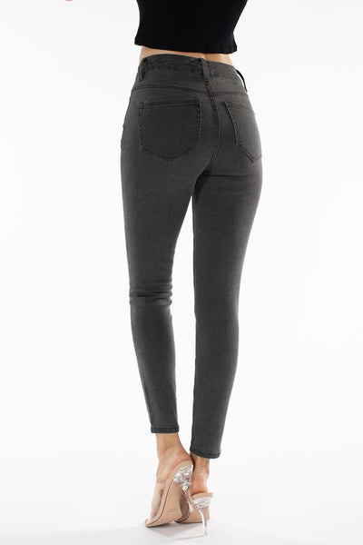 Avery High Rise Gray Skinny Jeans