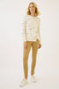 Cable Knit Multi Thread Pullover Sweater