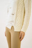 Cable Knit Multi Thread Pullover Sweater