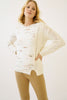 Cable Knit Multi Thread Pullover Sweater