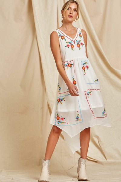 Claudine Embroidered Dress