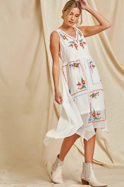 Claudine Embroidered Dress