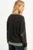 Isotta Acid Washed Embroidered Pullover