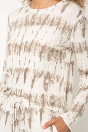 French Terry Tie Dye Soft Cozy Pullover