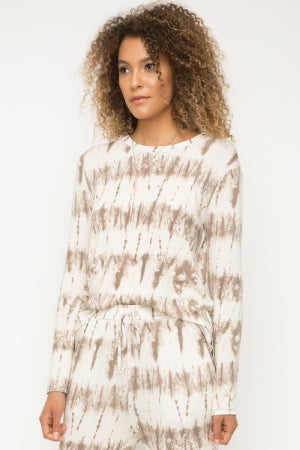 French Terry Tie Dye Soft Cozy Pullover