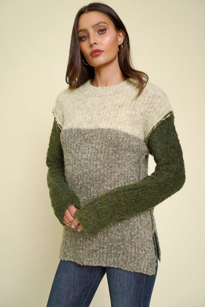 Haley Color Block Sweater