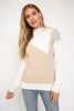 Kelsey Color Block Mock Neck Sweater