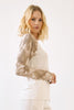 Tie Dye Sleeve Raglan Pullover Top