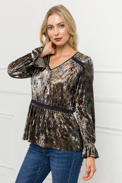 Misty Velvet Top