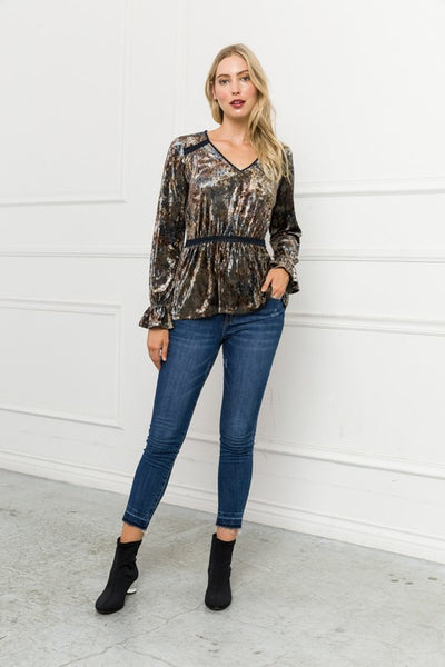 Misty Velvet Top