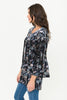 Ruffle Sleeve Fringed Velvet Open Cardigan