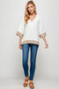 Sage Embroidered Top