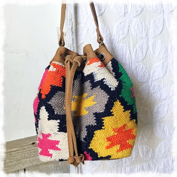 Solana Kilim Drawstring Bag - Soul Of The Rose®
