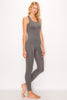 Ribbed Seamless Tank Top and Leggings Lounge Set
