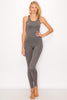 Ribbed Seamless Tank Top and Leggings Lounge Set