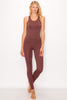 Ribbed Seamless Tank Top and Leggings Lounge Set