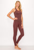 Ribbed Seamless Tank Top and Leggings Lounge Set