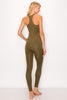 Ribbed Seamless Tank Top and Leggings Lounge Set