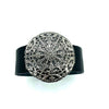 Bohemian Leather Belt with Round Buckle